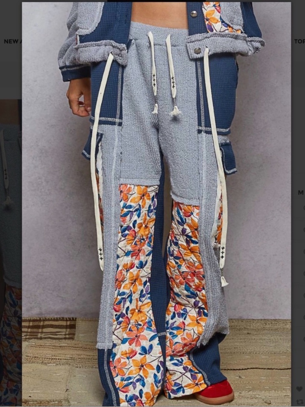 POL Relaxed Fit Quilted Pants